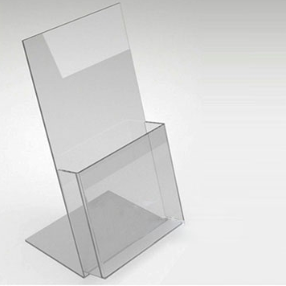 KIT DE 20 DISPLAY PORTA FOLDER E FOLHETO DE MESA, , large